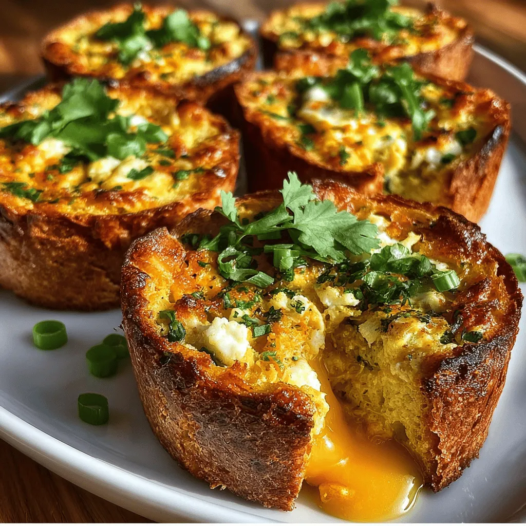 Preheating your oven is a vital step that should never be overlooked when making Hatch Chili Egg Toast Melt Cups. The perfect bread cup needs to be crispy on the outside while remaining soft on the inside, and preheating ensures that your bread begins to toast immediately upon entering the oven. This immediate heat helps create a delightful crust that locks in moisture, providing a savory base for the egg mixture. A properly preheated oven allows for even cooking and browning, transforming your sourdough bread into the perfect vessel for your egg creation. Aim to preheat your oven to 375°F (190°C) to achieve optimal results.