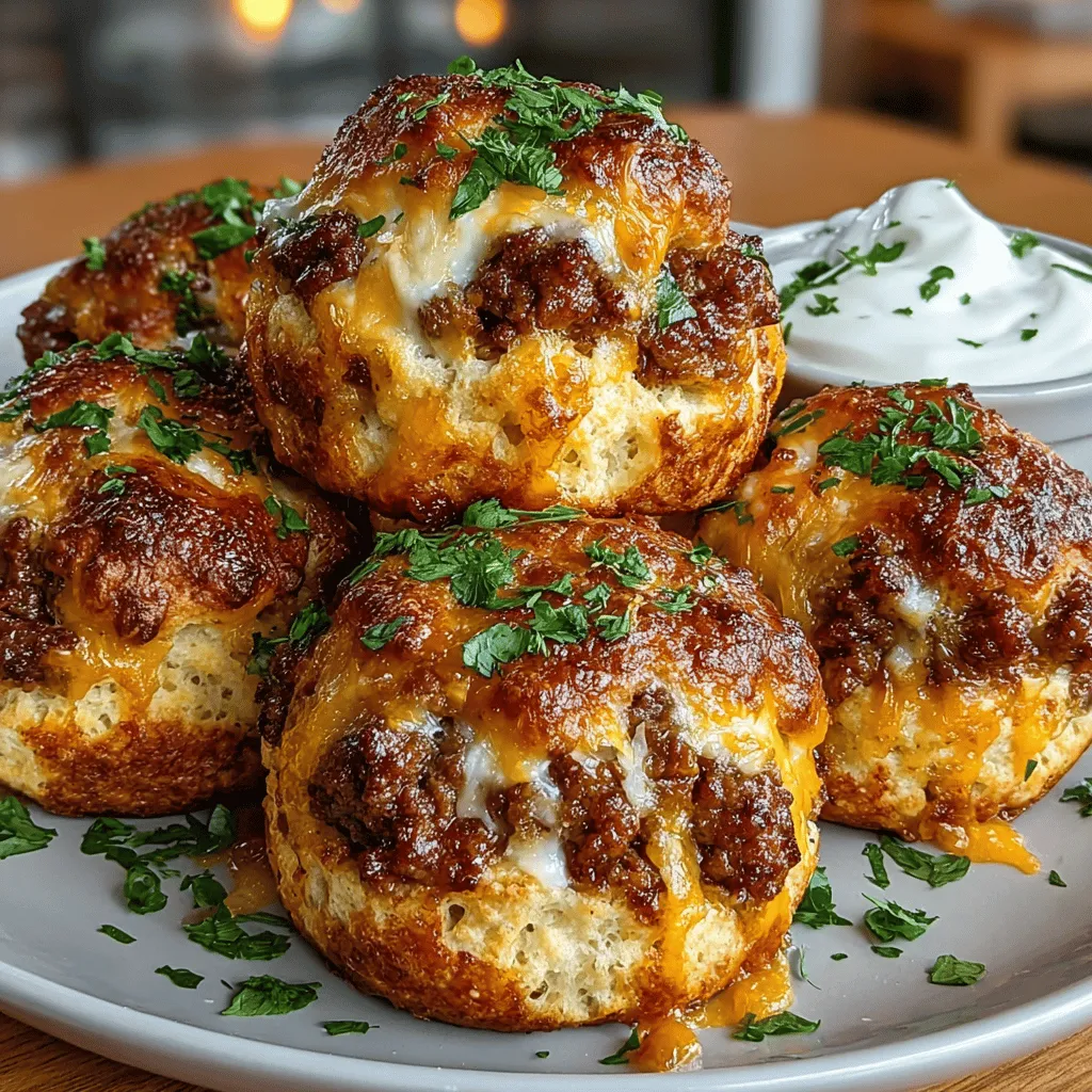 To create the perfect Spicy Green Chili Turkey Biscuit Bites, combining the wet ingredients correctly is crucial in achieving the desired consistency. Start with the melted butter, which not only adds flavor but also contributes to a moist texture. Allow the butter to cool slightly before mixing it with other wet ingredients to prevent cooking any eggs you may add.