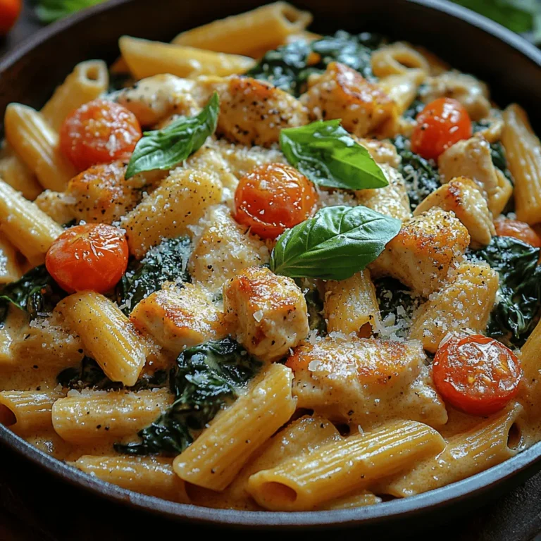 When it comes to weeknight dinners, few dishes are as satisfying and delightful as a Creamy Chicken and Spinach Pasta Skillet. This recipe embodies the perfect harmony of flavors and textures, combining tender chicken, vibrant spinach, and al dente pasta enveloped in a rich and creamy sauce. It’s a meal that not only comforts but also nourishes, making it a staple for families looking to enjoy a delicious yet nutritious dinner.