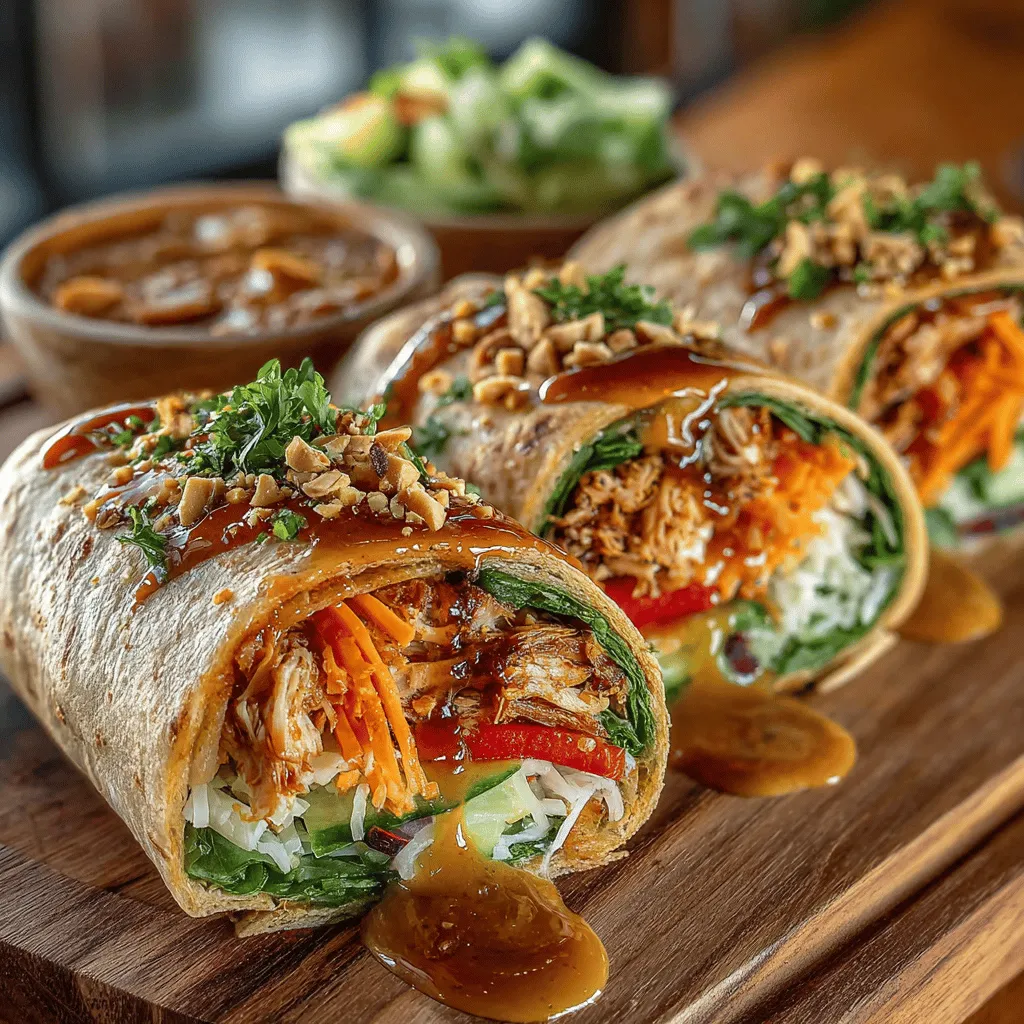 Wraps are a popular choice for children's lunches and dinners, combining convenience with endless possibilities for flavors and fillings. Quick Thai Peanut Chicken Wraps for Kids offer a perfect blend of taste and nutrition that appeals to young palates. The delightful combination of tender chicken, crunchy vegetables, and a creamy peanut sauce not only makes for a delicious meal but also introduces children to the vibrant flavors of Thai cuisine. As parents, we often seek meals that are not only quick to prepare but also packed with essential nutrients. This recipe checks all those boxes, making it an ideal choice for busy families on the go.