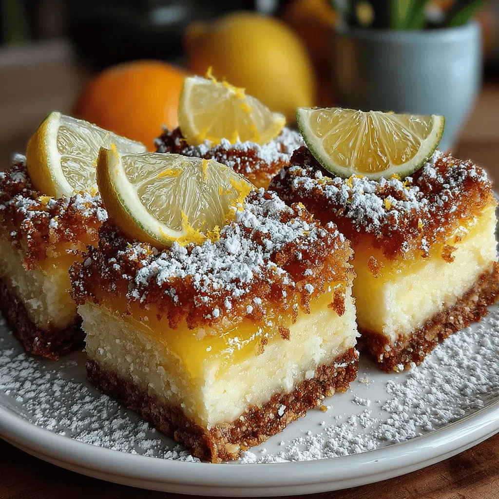 Lemon bars have long held a cherished place in the hearts of dessert lovers, standing as a testament to the delightful balance of tart and sweet flavors. This classic dessert, with its buttery crust and vibrant lemon filling, offers a refreshing treat that is both comforting and invigorating. Enter the Citrusy Sunshine Lemon Bars, a unique twist on the traditional recipe that elevates the flavor profile to new heights. By incorporating fresh ingredients and a hint of creativity, these lemon bars capture the essence of sun-kissed citrus, making them a perfect addition to any gathering or a delightful indulgence for yourself.