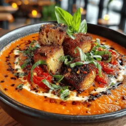 Soups have long been celebrated as a quintessential comfort food, especially during the colder months when the chill in the air calls for something warm and soothing. They serve not just as a meal, but as a hug in a bowl, providing both nourishment and warmth. Among the myriad of soup options available, the Roasted Red Pepper Bliss Soup stands out for its vibrant flavor profile and creamy texture. This delightful recipe harnesses the natural sweetness of roasted red peppers, infusing them with aromatic ingredients to create a dish that is both satisfying and nourishing.