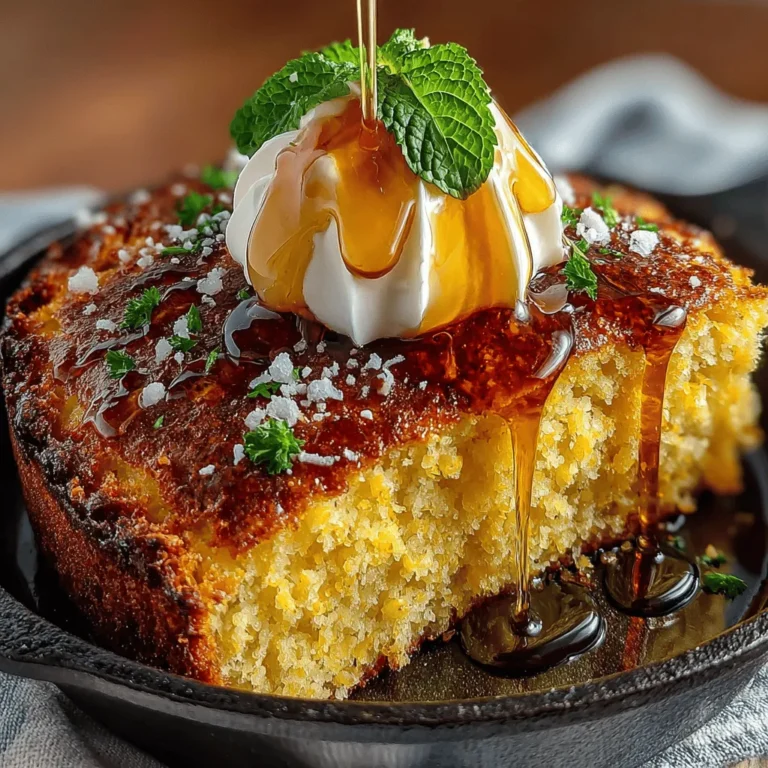 In the world of comfort food, few dishes can evoke the same warmth and satisfaction as freshly baked cornbread. This Honey Butter Skillet Cornbread recipe elevates the traditional favorite with a delightful touch of sweetness and the rich, creamy flavor of honey butter. This dish seamlessly unites the rustic charm of cornbread with the luxurious taste of honey and butter, making it an ideal companion for gatherings, family dinners, or even as a simple indulgence at home. Whether served alongside a hearty chili, barbecued meats, or enjoyed on its own with a slather of honey butter, this cornbread promises to be a crowd-pleaser.
