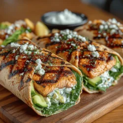 Zesty Lemon Herb Grilled Salmon Wraps