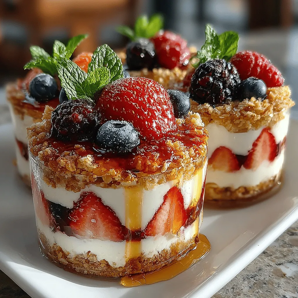 Baking is a transformative process that enhances the flavors and textures of ingredients. When it comes to the crumble topping of the berry parfait, baking brings out the natural sweetness of oats and nuts while creating a satisfying crunch. The Maillard reaction occurs in the baking process, leading to a complex flavor profile that is both nutty and caramelized. This crunchy topping contrasts beautifully with the creamy yogurt and juicy berries, making each layer of the parfait a unique experience for the palate.
