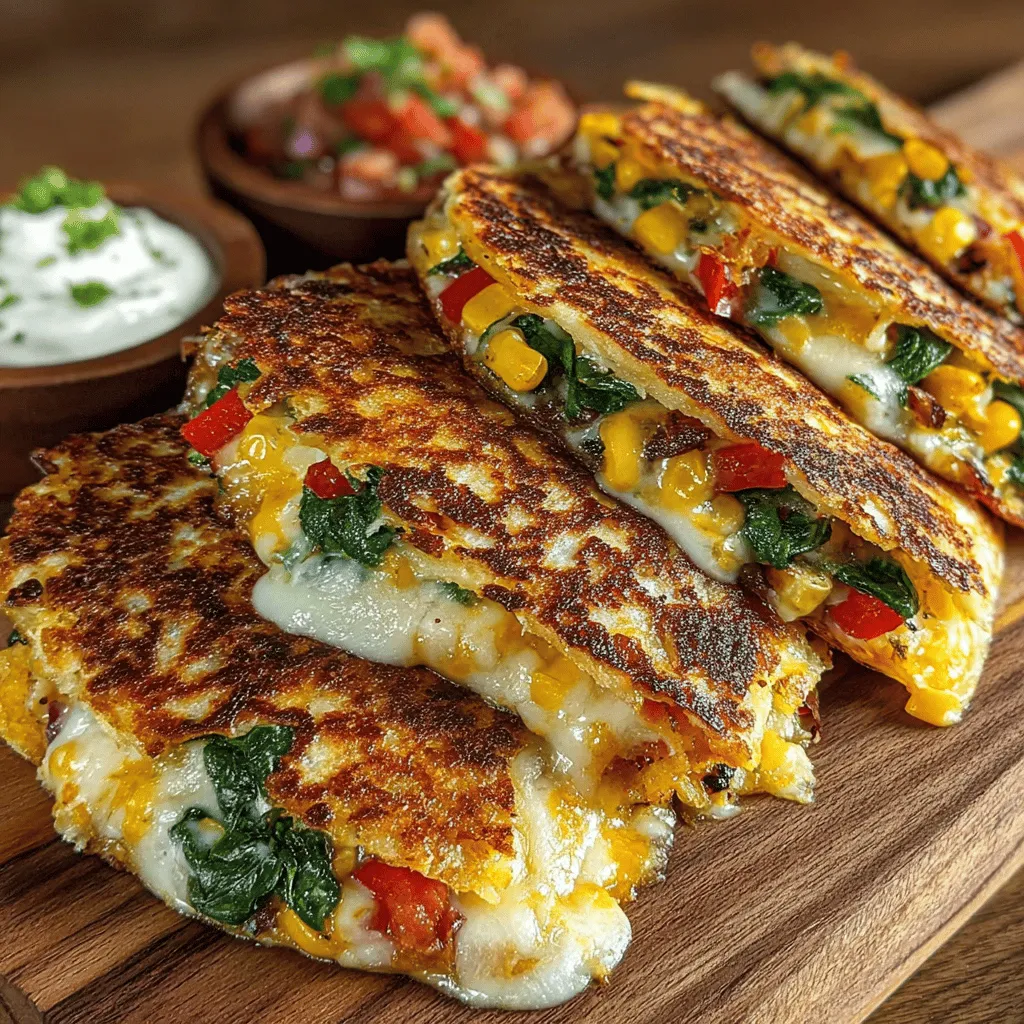 In the world of quick and satisfying meals, quesadillas reign supreme. This classic Mexican dish offers a delightful balance of flavors and textures, making it a favorite among food lovers. They are not only versatile but also a perfect canvas for a variety of ingredients, allowing for endless variations that cater to different tastes and dietary preferences. Today, we dive into the Cheesy Veggie Delight Quesadillas, a recipe that combines the creaminess of cheese with the vibrant flavors of fresh vegetables. This dish is ideal for busy weeknights, family gatherings, or even a cozy night in, making it a go-to meal for any occasion.