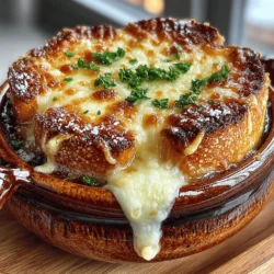 French Onion Soup is a quintessential comfort food that has warmed hearts and homes for centuries. This rich, savory dish is renowned for its deeply caramelized onions, which lend a sweet, complex flavor to the broth, and its gooey, melted cheese topping that creates a satisfying contrast to the soup's liquid richness. The moment you inhale the aromatic scent of simmering onions and herbs, you know you're in for a delightful culinary experience.