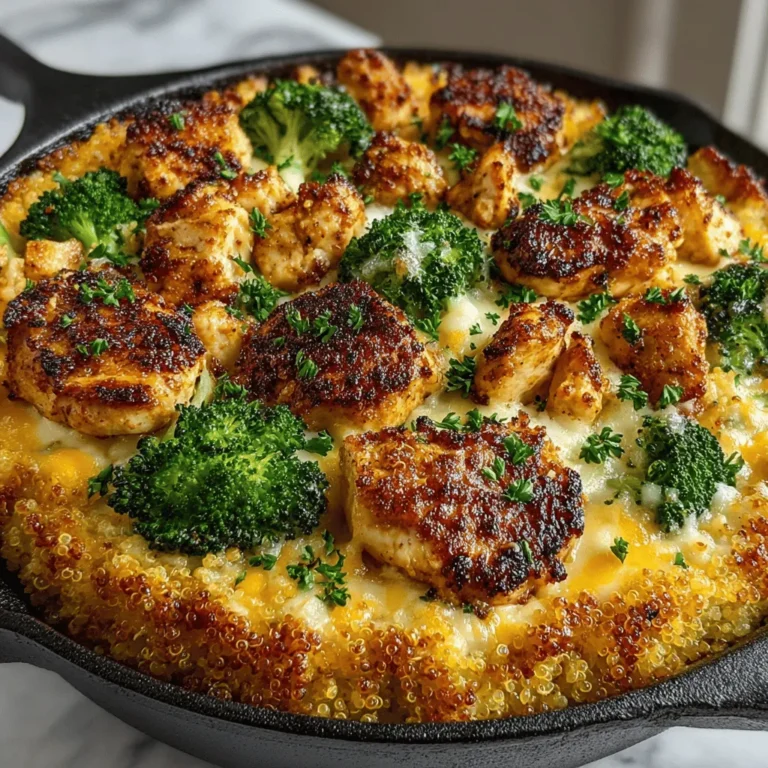 In the fast-paced world we live in, the concept of one-pan meals has gained immense popularity. These meals offer a practical solution for busy weeknights when time is of the essence, yet the desire for a wholesome, home-cooked dinner remains strong. Among the myriad of one-pan recipes out there, the One-Pan Cheesy Chicken and Broccoli Bake stands out as a comforting and nutritious option. This dish perfectly balances protein, vegetables, and whole grains, all cooked together in a single pan, making it not only a delightful choice for the palate but also a convenient solution for the kitchen.