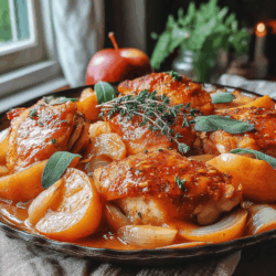 Cozy One-Pan Pumpkin Spice Chicken with Sweet Apples