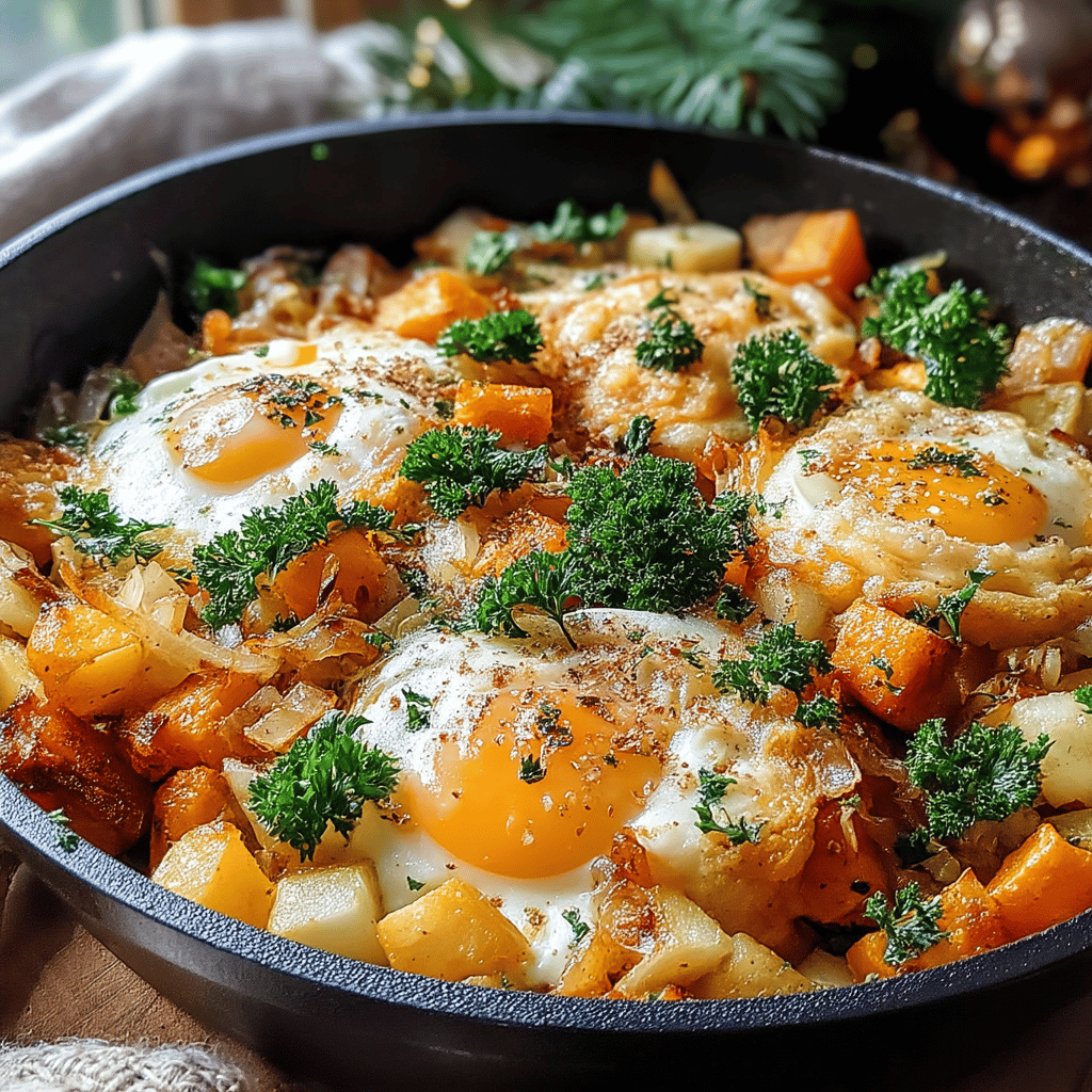 As the leaves begin to turn and the air fills with the crisp scent of autumn, there's no better way to embrace the season than with a warm, hearty breakfast. Enter the Skillet Pumpkin Apple Hash—an irresistible blend of vibrant flavors and textures that perfectly encapsulates the essence of fall. This comforting dish features tender chunks of sweet pumpkin, tart apples, and fragrant spices, all harmoniously sautéed to create a meal that’s both nourishing and delightful.