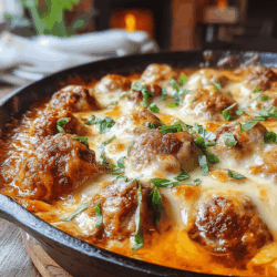 Ultimate Cheesy Skillet Meatball Bake for Family Comfort